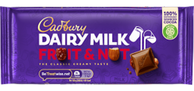 Cadbury Dairy Milk Chocolate Fruit & Nut 1