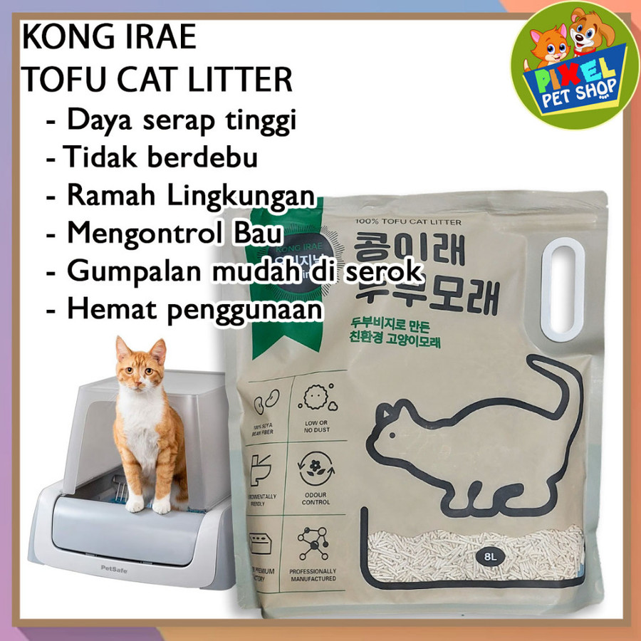 Kong Irae 100% Tofu Cat Litter Original 8 liter 3