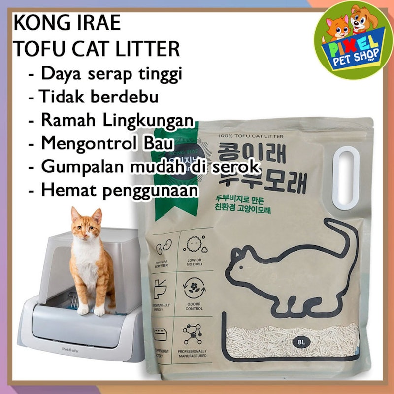 Kong Irae 100% Tofu Cat Litter Original 8 liter 3