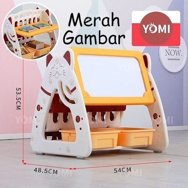 YOMI Rak Buku Anak Kucing 5 Tingkat