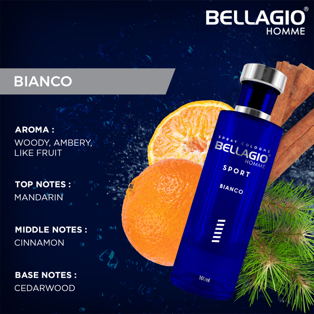 Bellagio Sport Cologne White - Bianco 4
