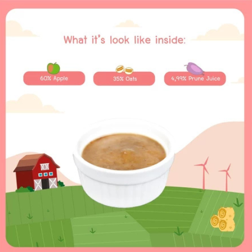 Eco Baby Peachy Apple Purée, Oats, and Prune Juice