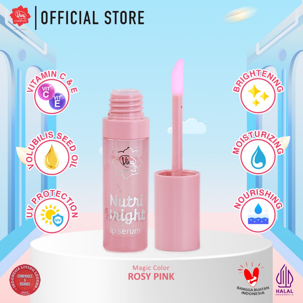 VITAPHARM Viva Nutri Bright Lip Serum Rosy Pink