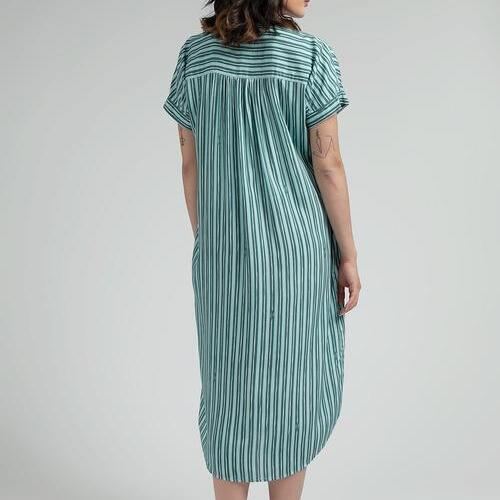 Selaras Asri Rupa Elok SARE Studio Sleepwear OBI Loose Dress in Ocean Salur