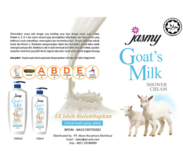 Jasmy Goat's Milk Shower Cream 2