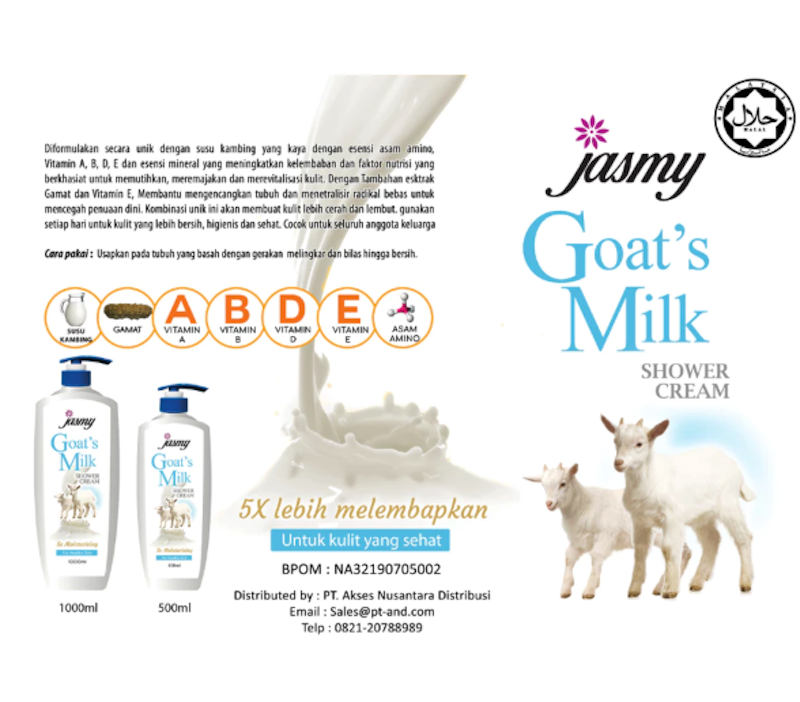 Jasmy Goat's Milk Shower Cream 2
