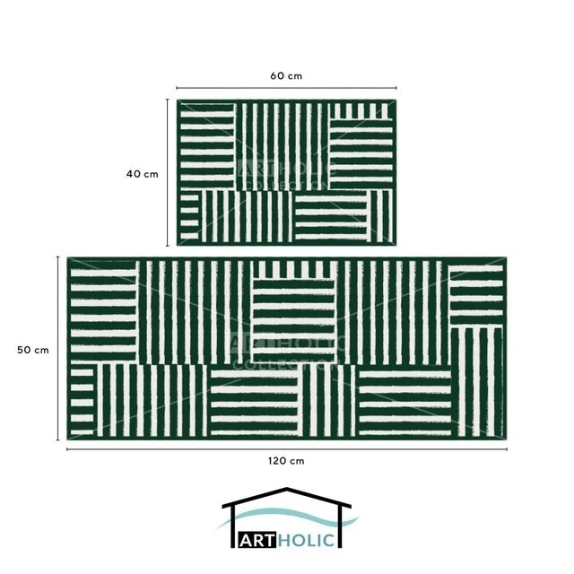 ARTHOLIC Kitchen Mat Recta