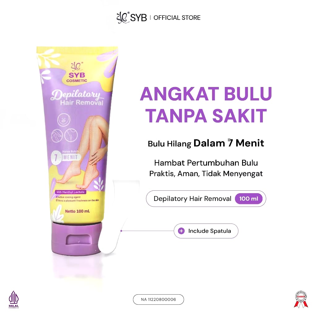 Sheva Jordan Bersama SYB Cosmetic Depilatory Hair Removal Cream