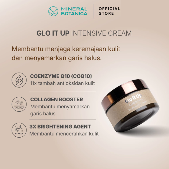 Mica Jaya Pratama Mineral Botanica Glo It Up CoQ10+++ Intensive Cream