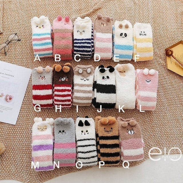  Kaos Kaki Panjang Fluffy Bulu Tebal