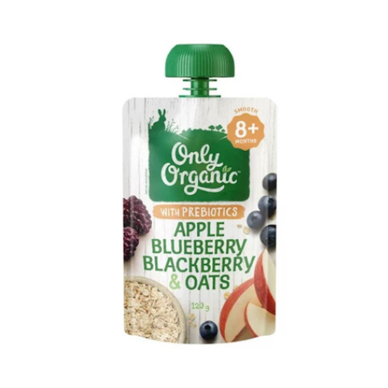 Only Organic Apple Blueberry Blackberry & Oats 1