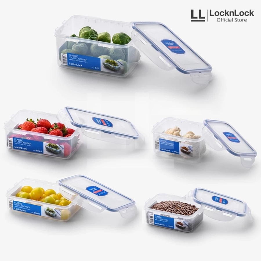 LOCK&LOCK INDONESIA LocknLock Classic Gift Set Special Rectangular 5Pcs  HPL815SG5