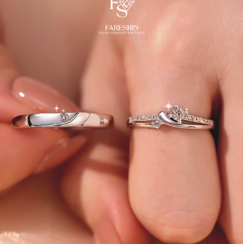 Fareshin Moissanite Cincin Couple 2