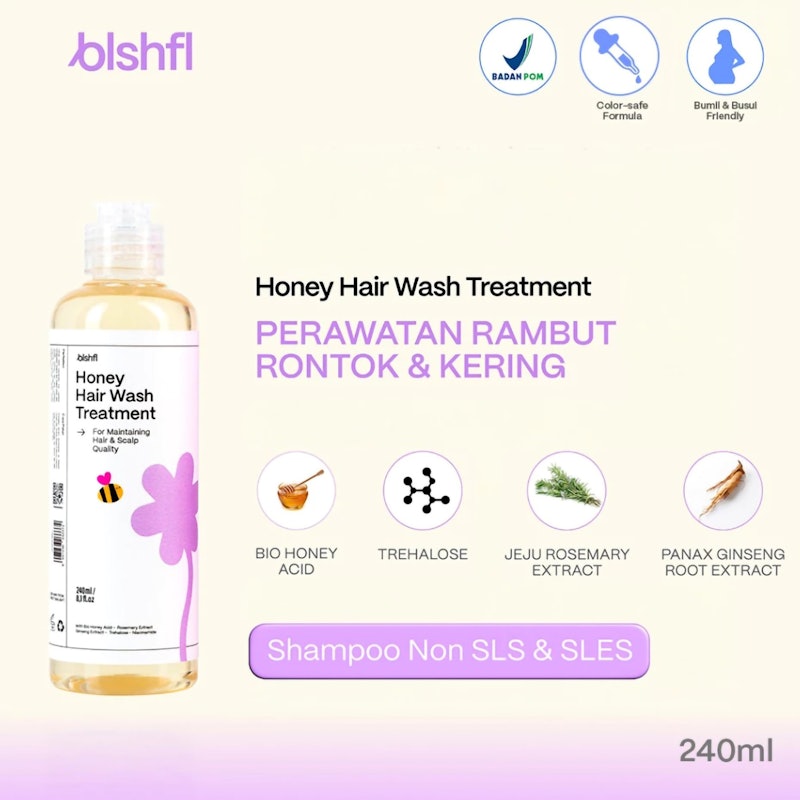 BLSHFL Honey Hair Wash Treatment Shampoo 4
