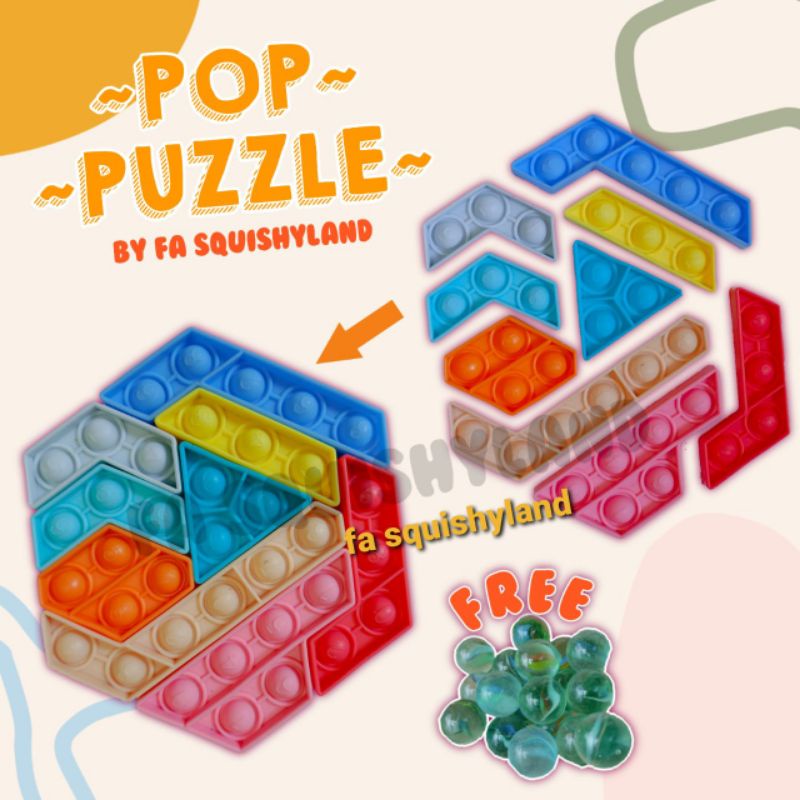  Tangram Pop It Puzzle