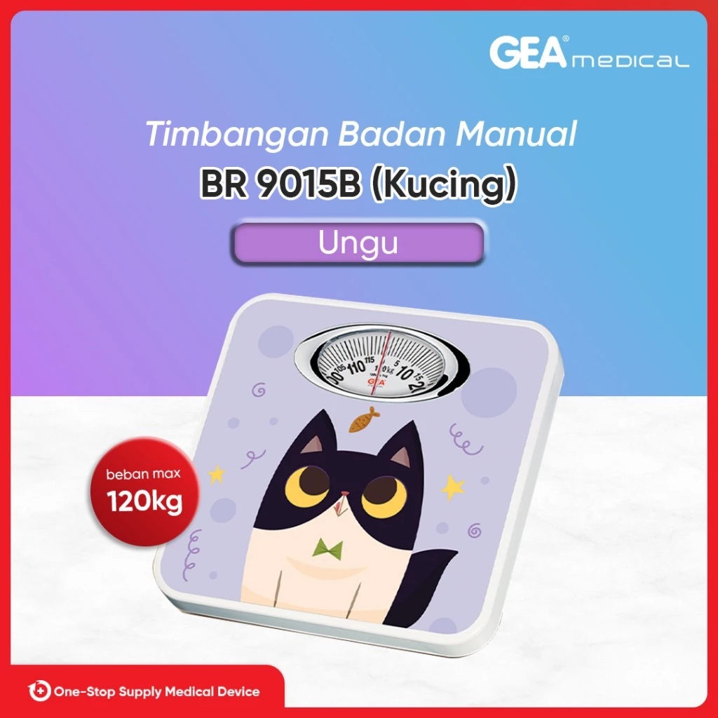 GEA Timbangan Bathroom Scale Deluxe BR 9015B