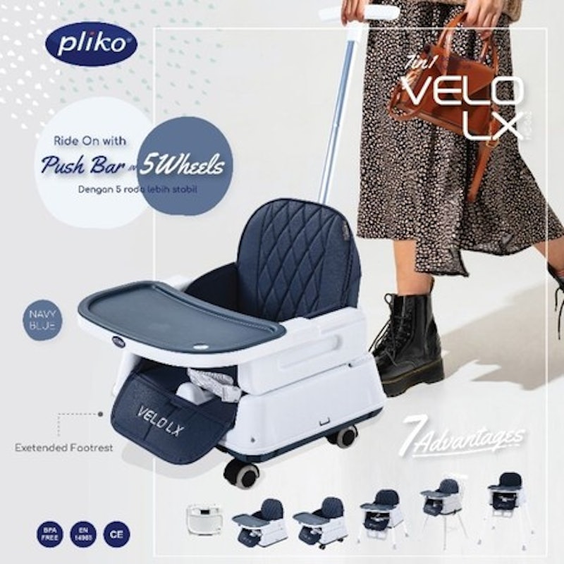 Pliko Velo LX 7in1 Baby Booster High Chair 5