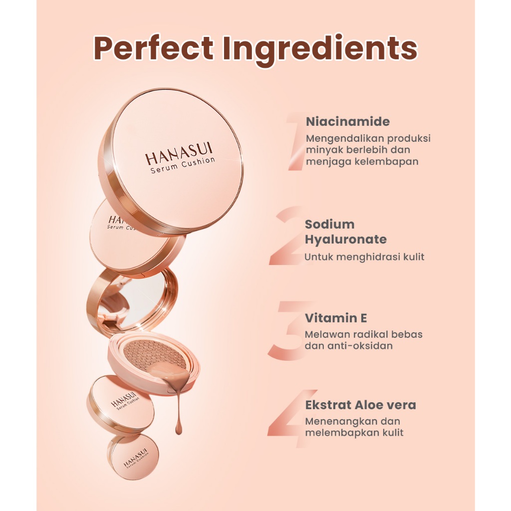 Eka Jaya Internasional Hanasui Serum Cushion 01 Light
