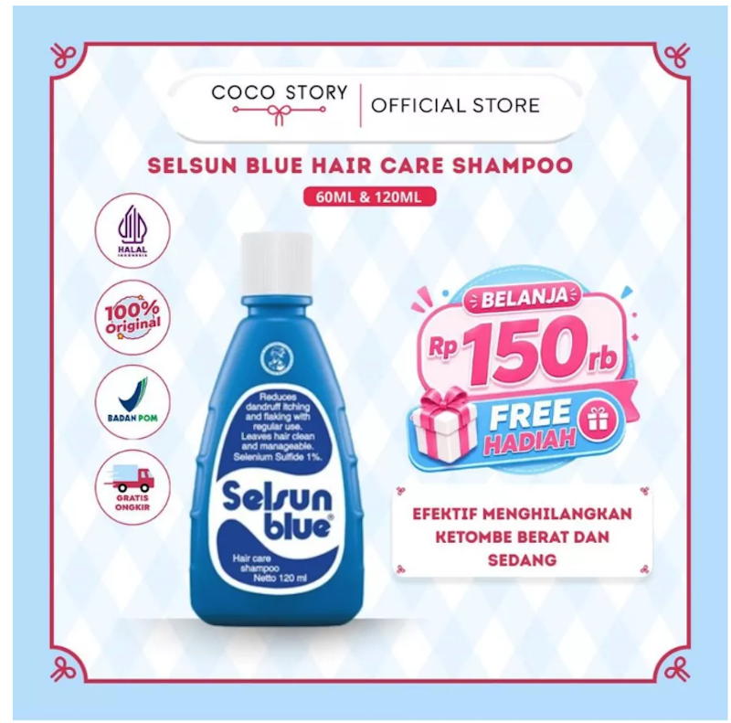 Blue Hair Care Shampoo 4