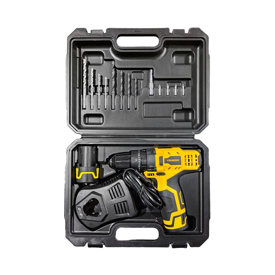 Krisbow® ｜ Cordless Impact Drill 10 mm 12V ｜ IRCID122
