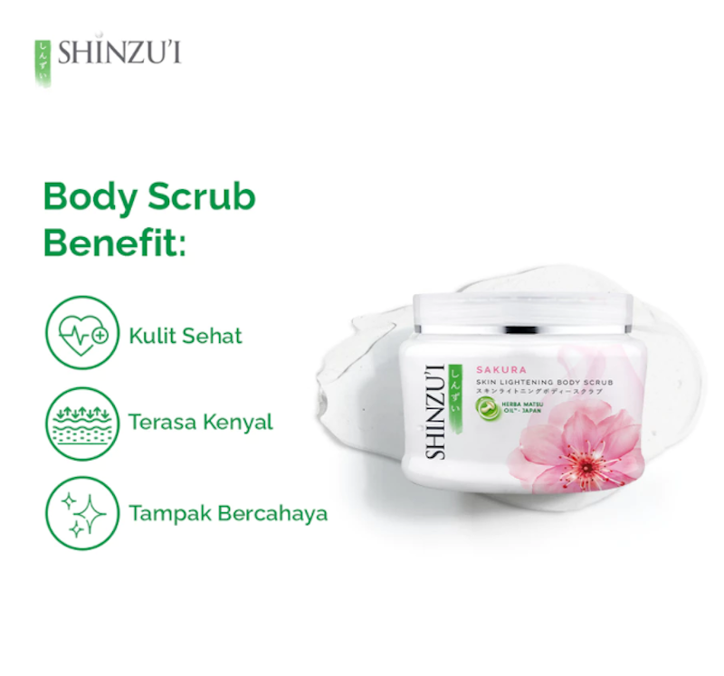 Shinzui Skin Lightening Body Scrub Sakura 4