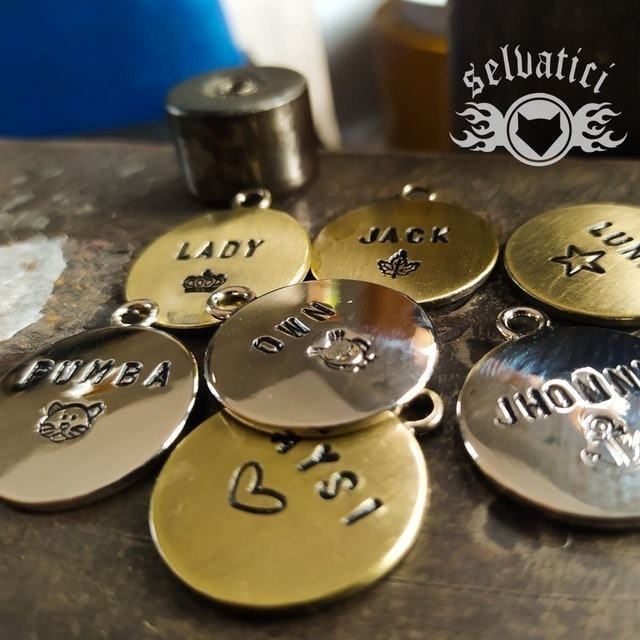 Tag Nama Custom Pet Bahan Stainless Steel