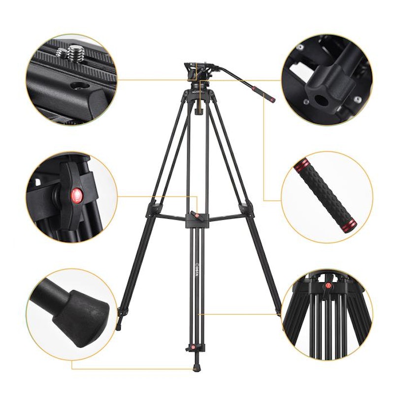 COSTA® Fluid Head Tripod 4