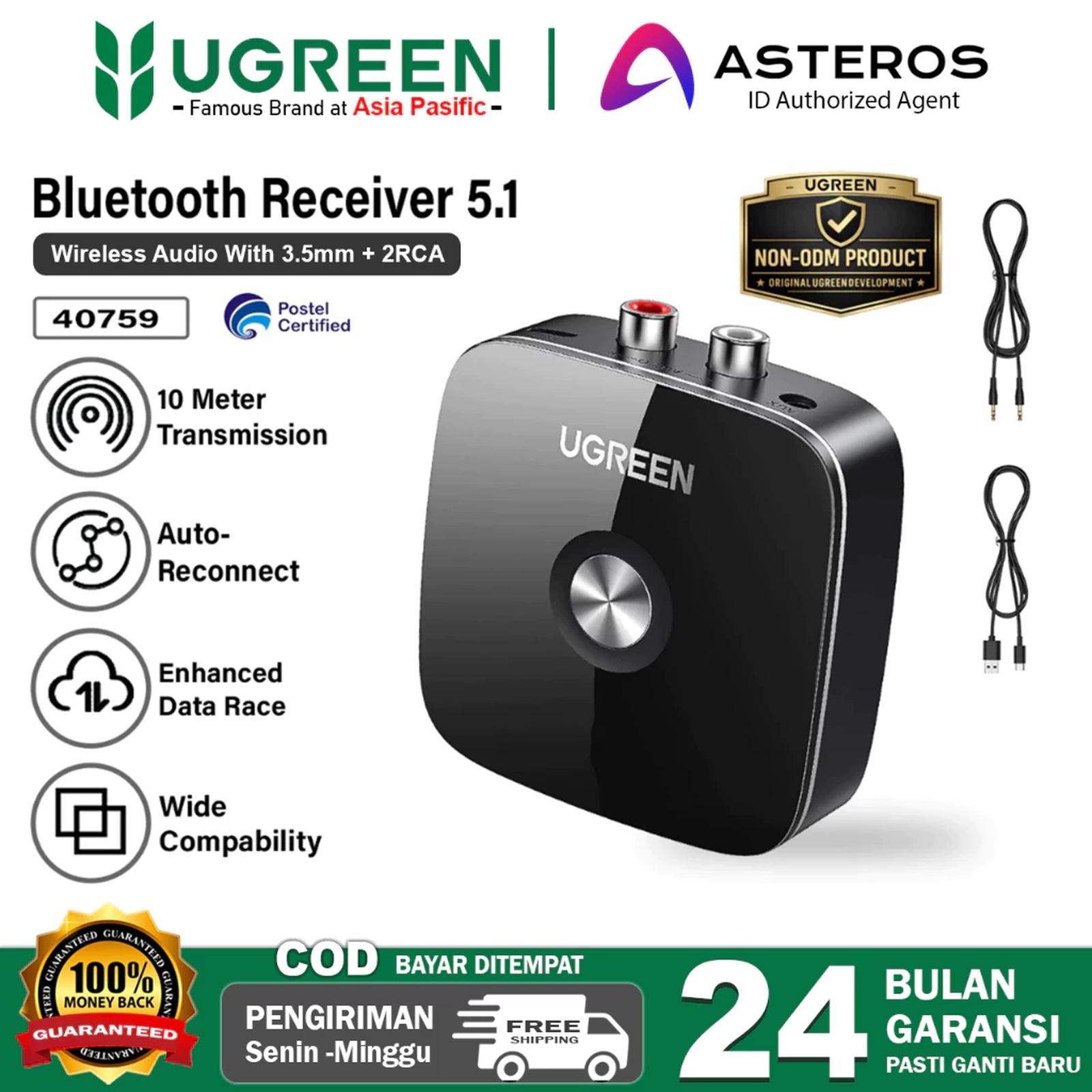 UGREEN Wireless Bluetooth Audio Receiver 5.1 40759 