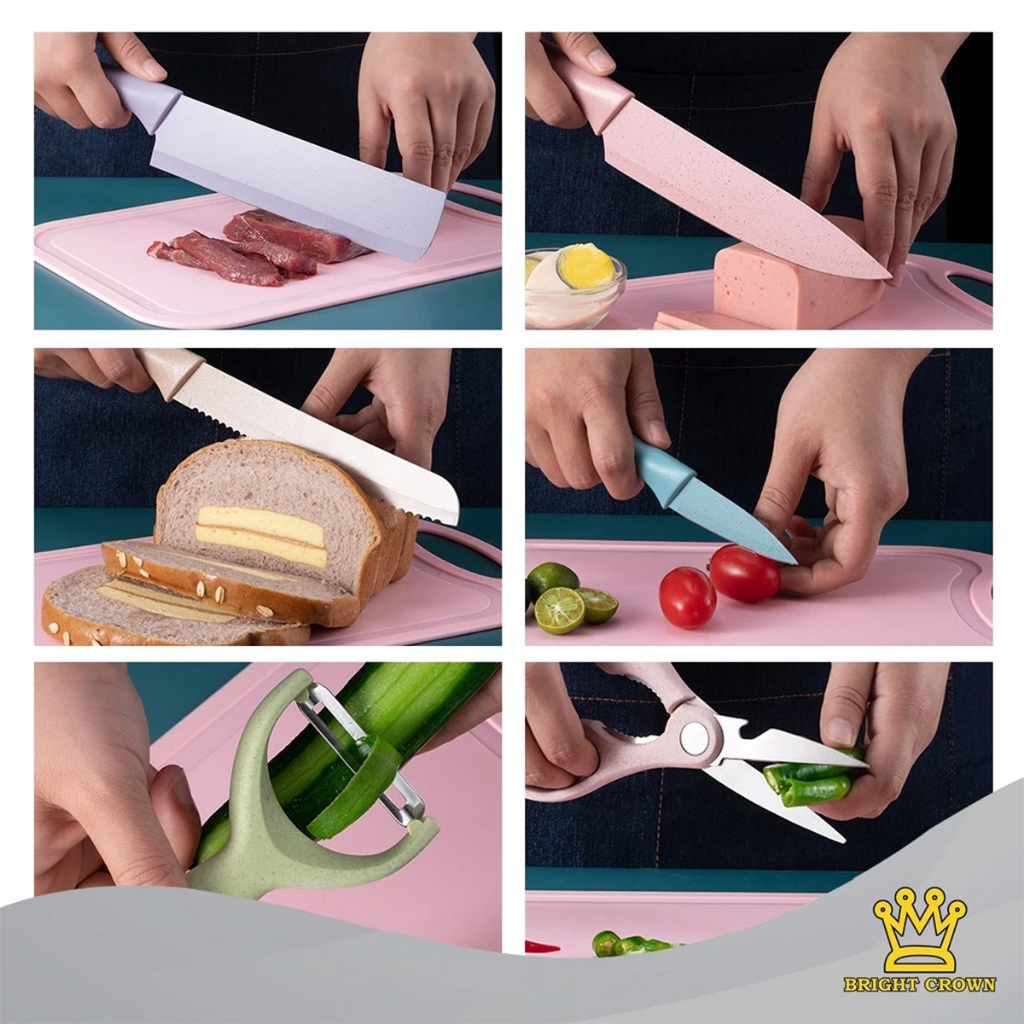 Bright Crown Webstore Bright Crown Kitchen Knife Set Stainless Steel