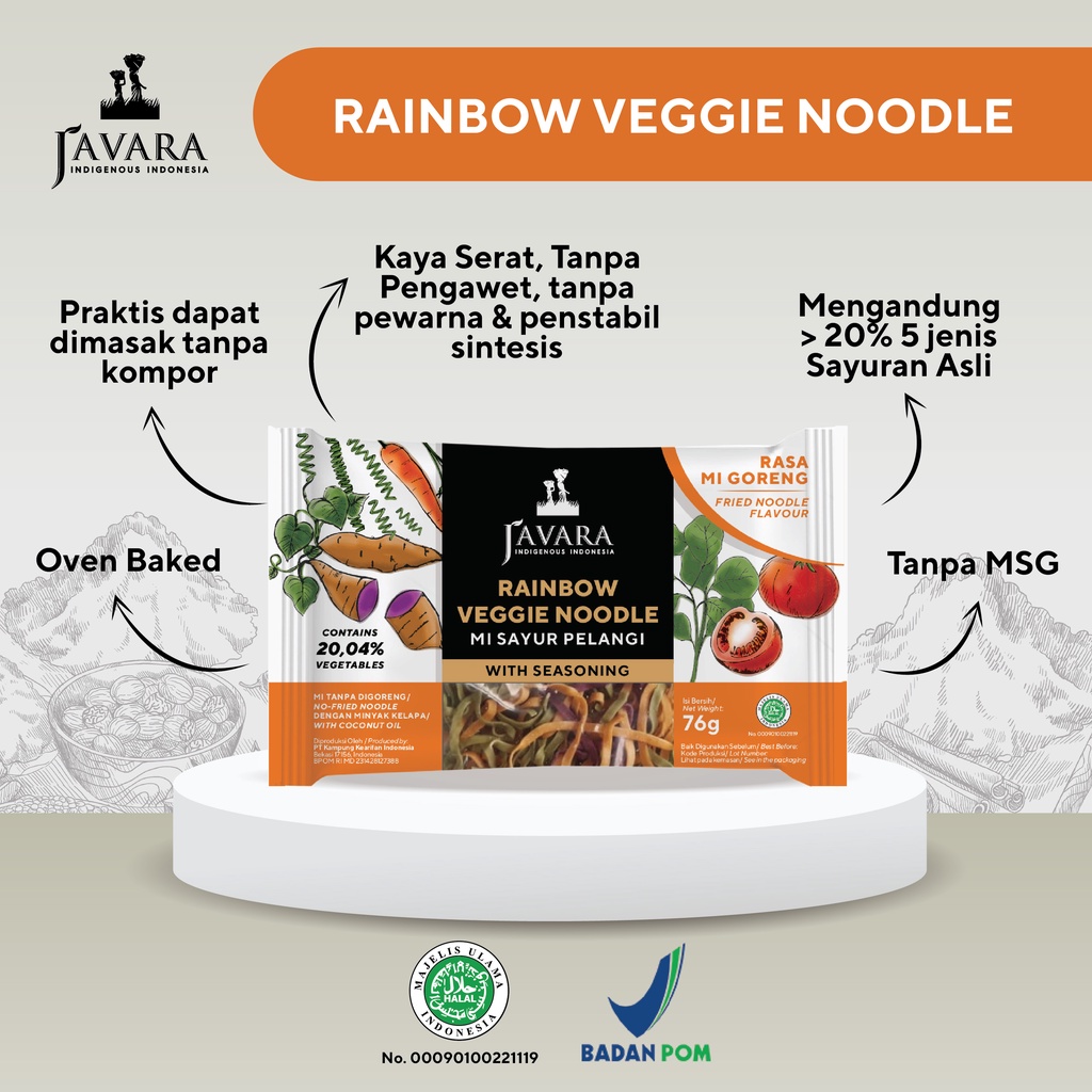 Javara Rainbow Veggie Noodle