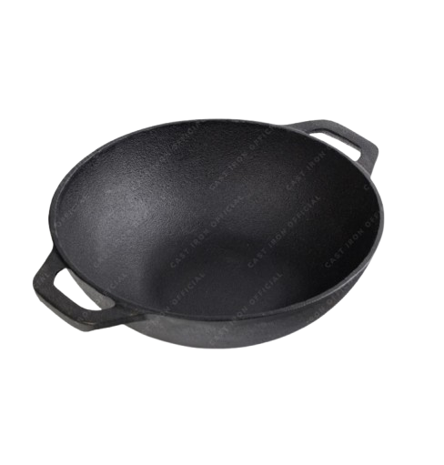 Cast Iron Official Cast Iron Wok 24 cm