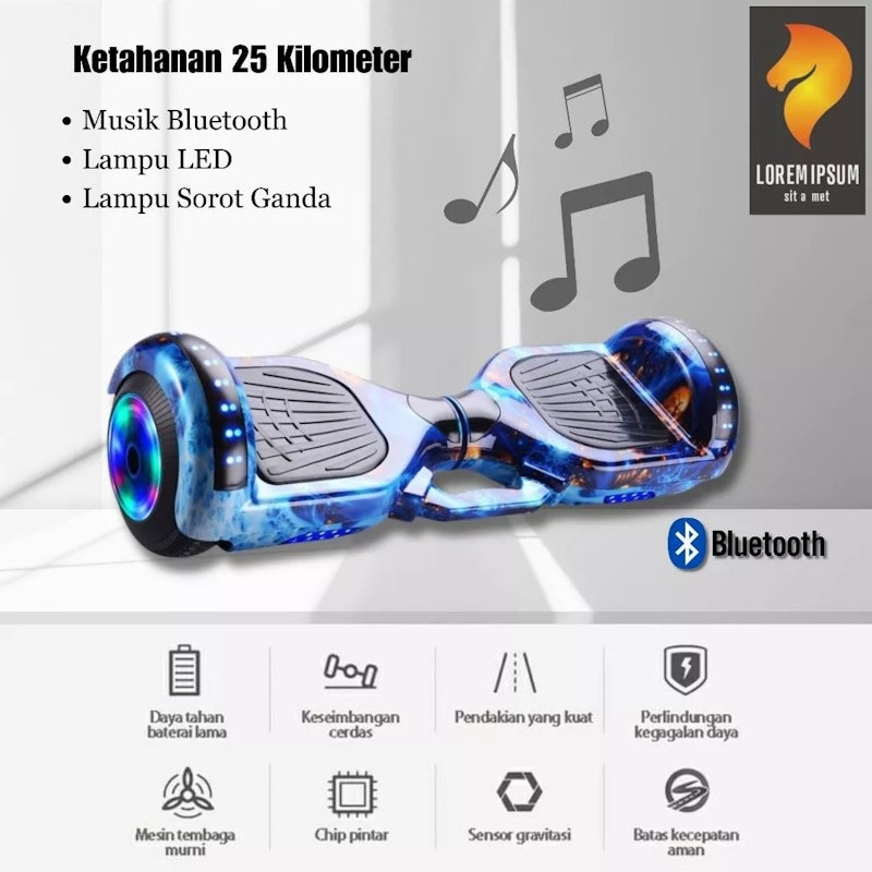 Lorem Ipsum Smart Balance Wheel / Hoverboard 7 inch 5