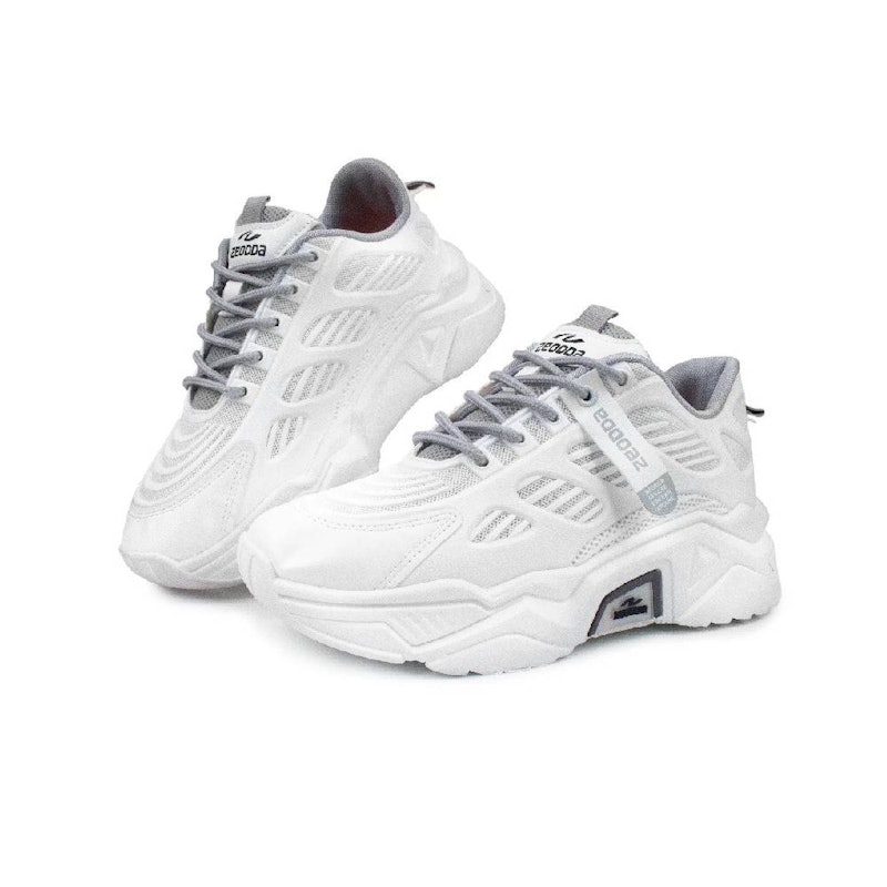 Zeodda Yoona Sepatu 1031 White Grey 1