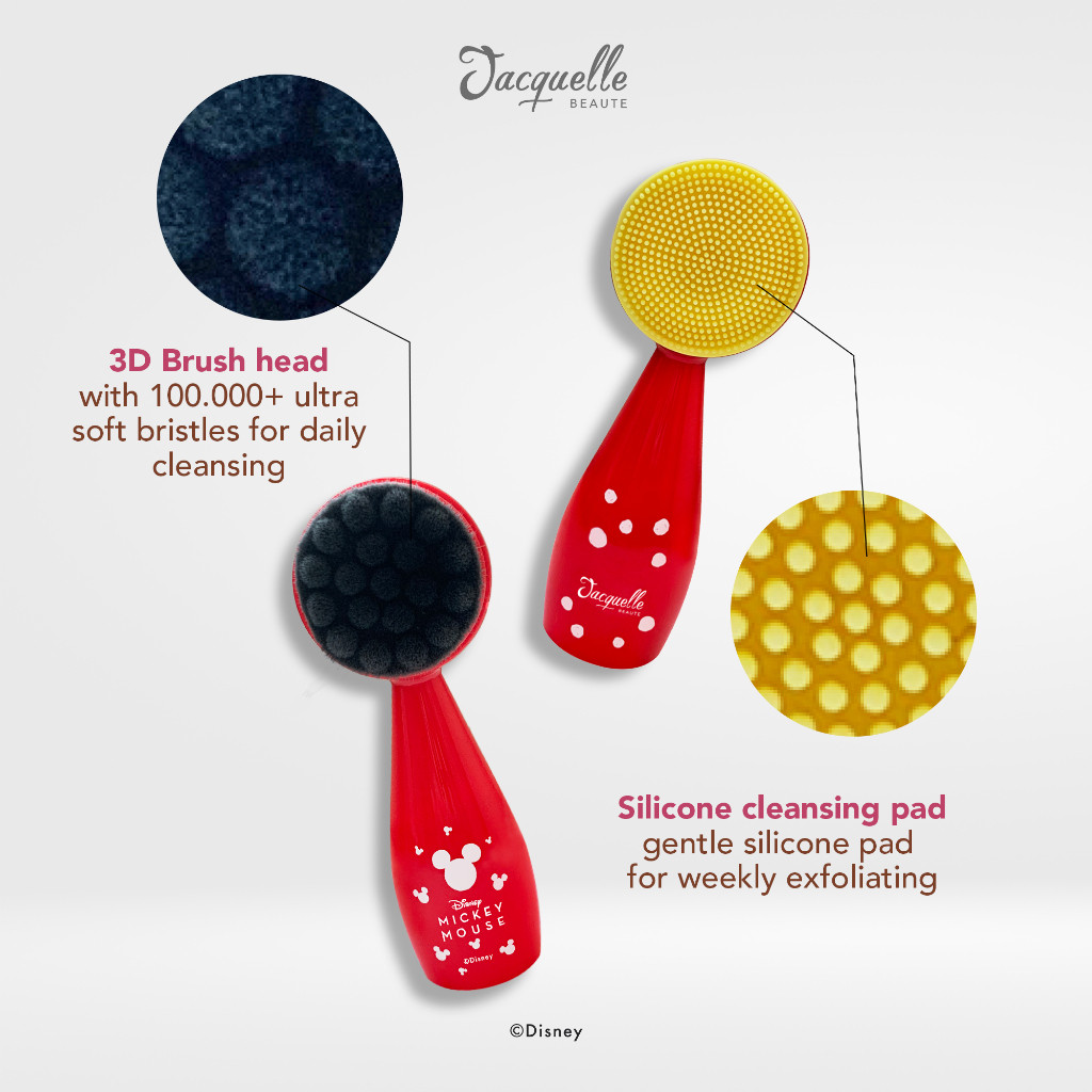 Jelita Anugerah Indonesia Jacquelle Beaute Clean Carbon Facial Brush Mickey Mouse Edition