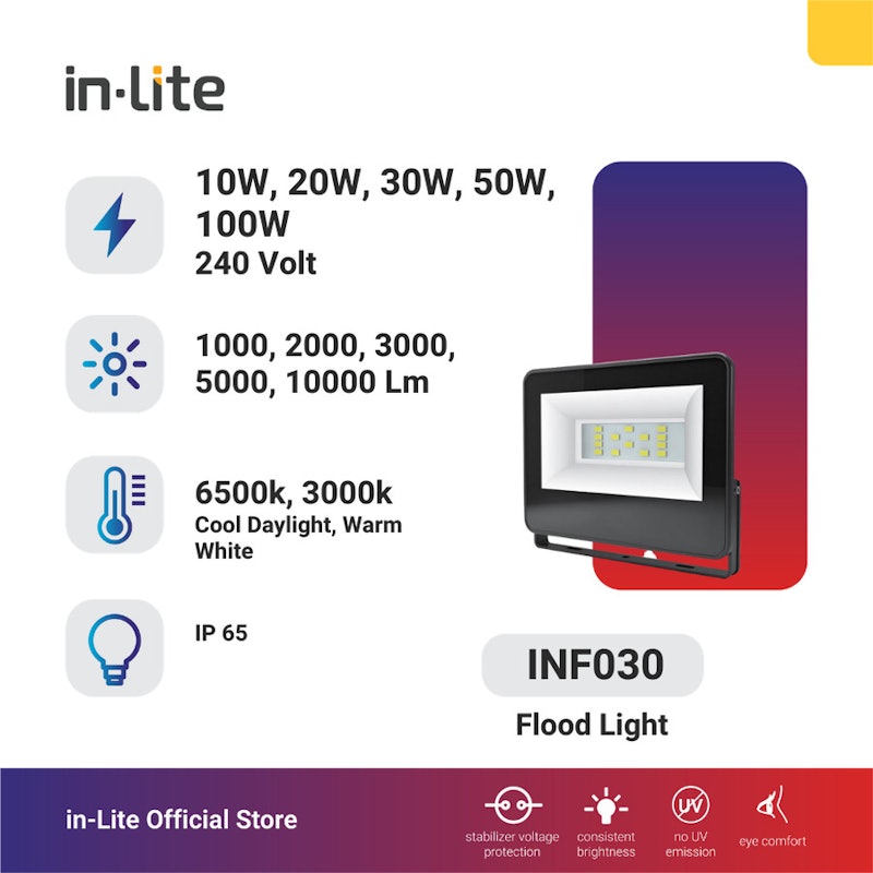 In-Lite Flood Light 10 W White 4