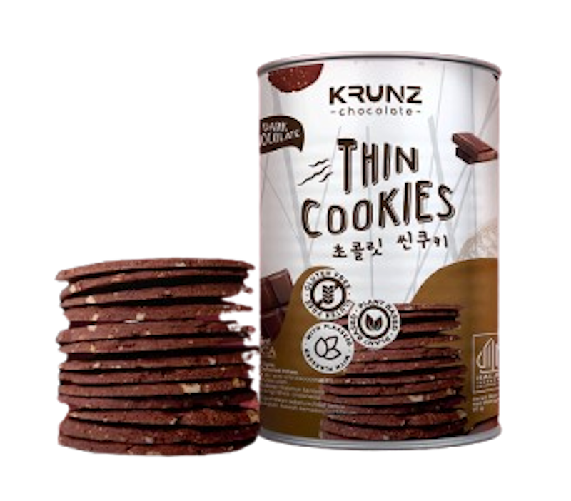 WoCA Krunz Chocolate Thin Cookies Dark Chocolate 1