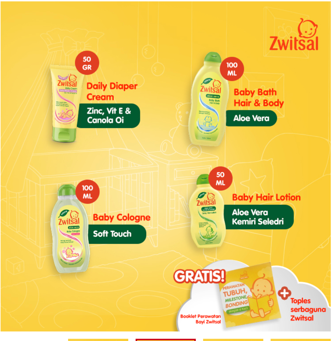 Zwitsal Essential Baby Gift Set Hampers Twinpack 3