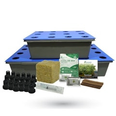 Paket Starter Kit Hidroponik (Wick System) 12 lubang 3 Bak