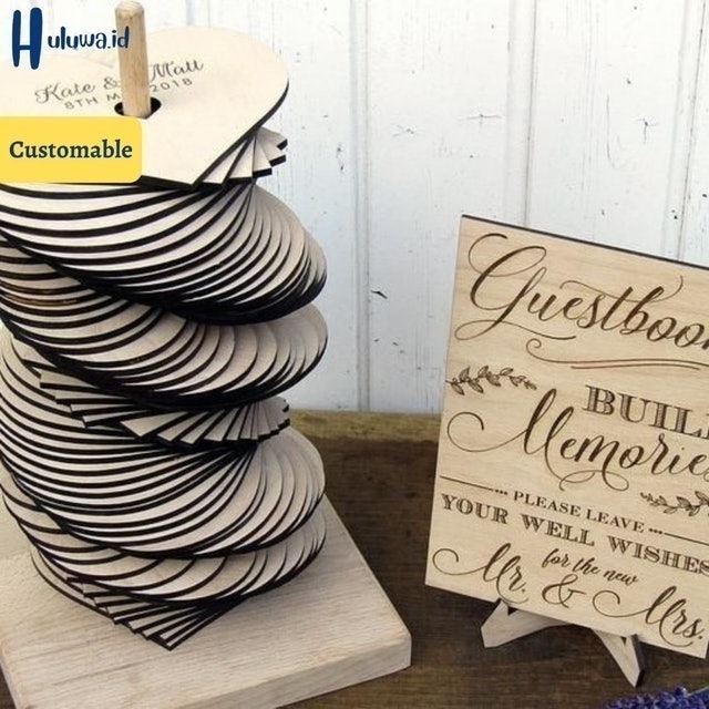 Huluwa.id Wedding Guest Book Model Tangkai 2