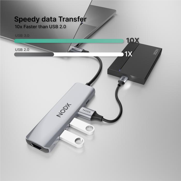  NODX Xport Lite 5 in 1 Multiport Hub