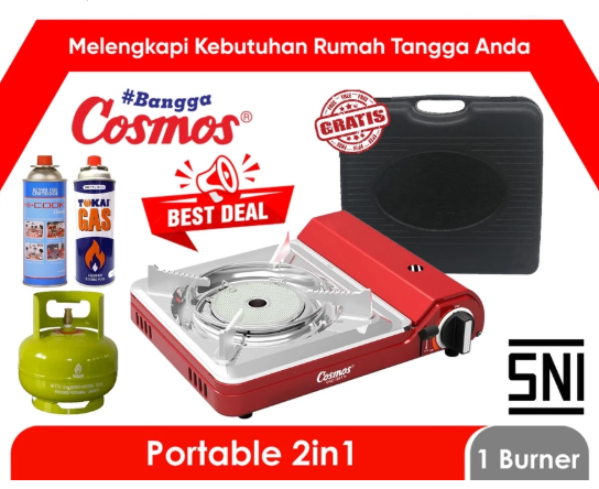 Star Cosmos Cosmos Kompor Gas Portable 1 Tungku CGC-123 PN