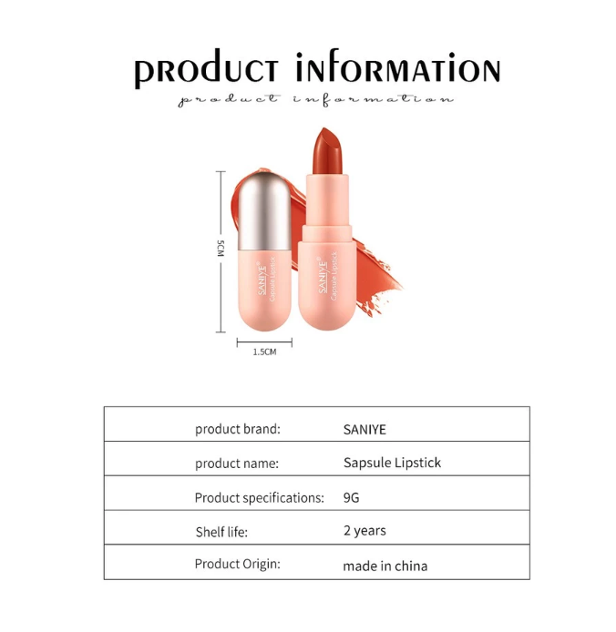 Beauty Source Indonesia SANIYE Velvet Lipstik #04 Flamingo K1139 