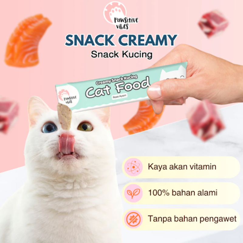 Pawsitive Vibes Creamy Snack Kucing 15 gram 4