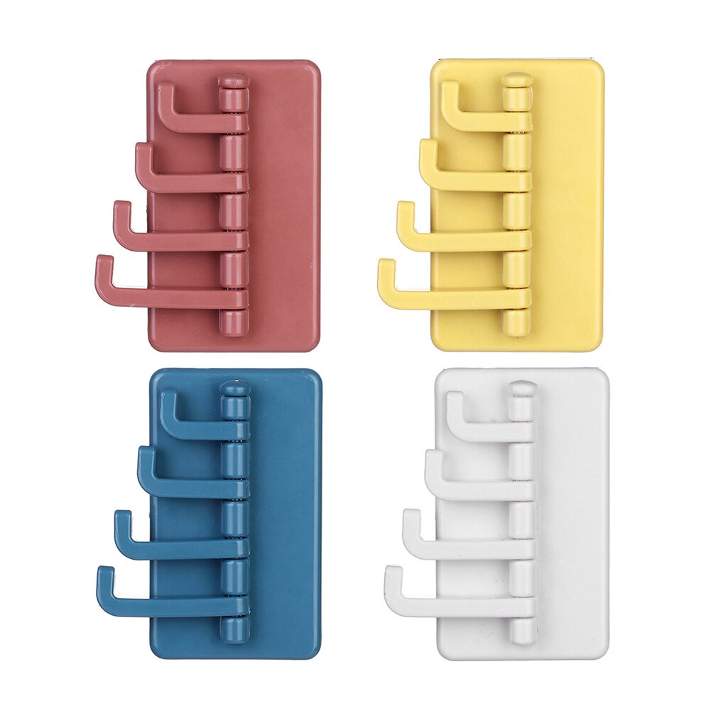 Gantungan Tempel Dinding 4 Kait Lipat