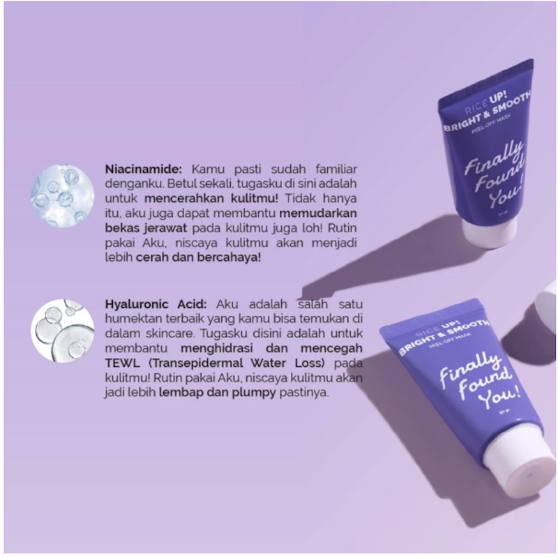 Finally Found You! RICE UP! Bright & Smooth Peel-Off Mask 4