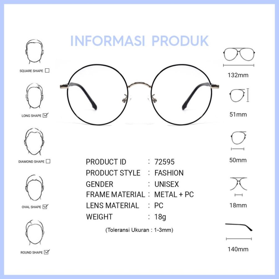IOOI EYEWEAR Kacamata Bulat  4