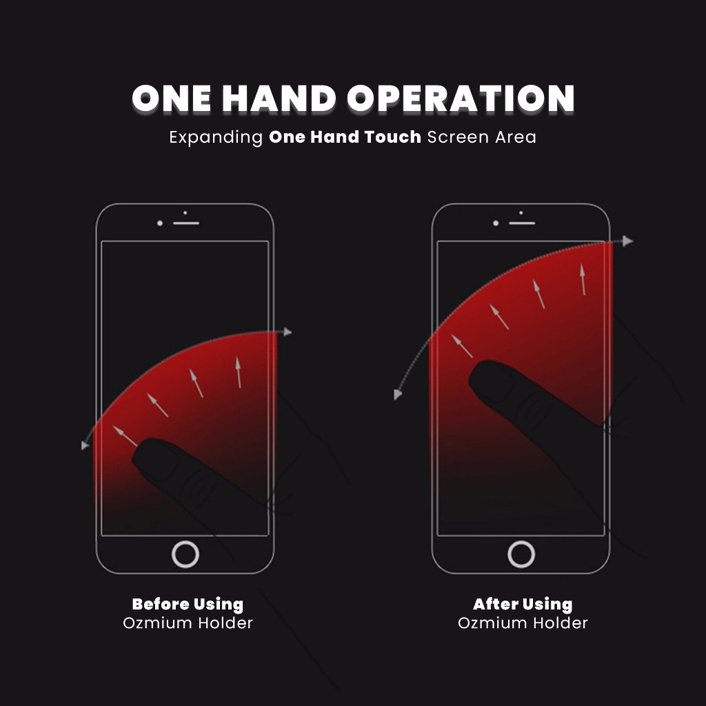 Phone Grip Rotating Stand Holder iRing Ozmium Series