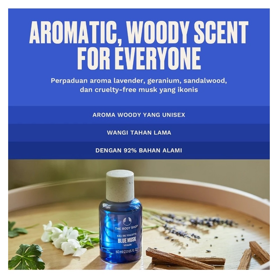 Auréa Group The Body Shop® Blue Musk Eau De Toilette