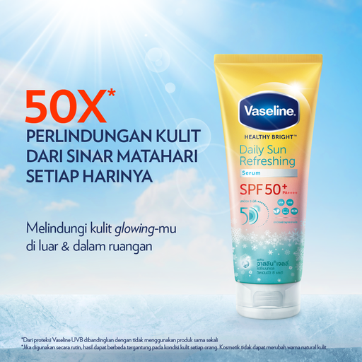 Unilever Indonesia Vaseline® Healthy Bright Daily Sun Refreshing Serum SPF 50+ PA++++