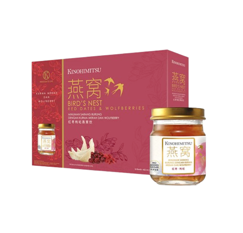 Kinohimitsu Minuman Sarang Burung Walet dengan Kurma Merah dan Wolfberry 1